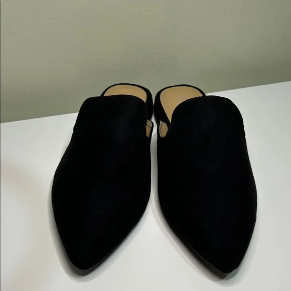 Rohb by Joyce Azria Black Suede Pointed Toe Mules Size 6.5 - Picture 7 of 8